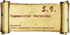 Sagmeister Veronika névjegykártya